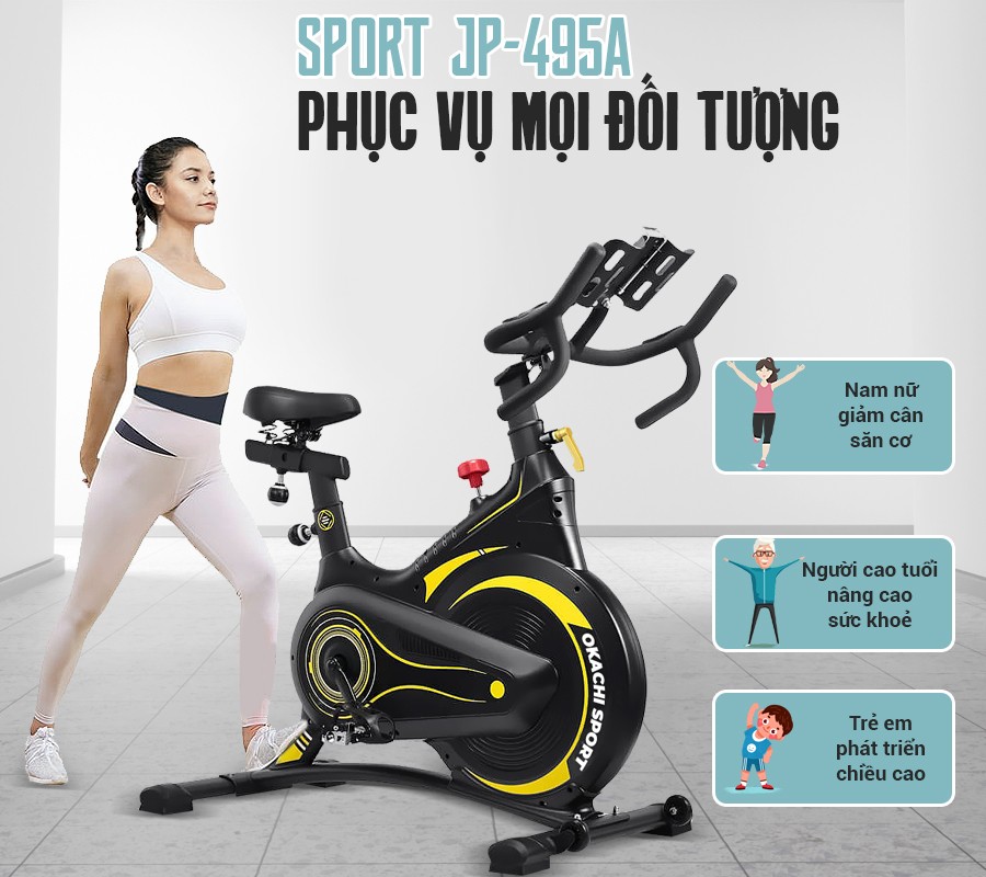 Xe đạp tập thể dục OKACHI SPORT JP-495A